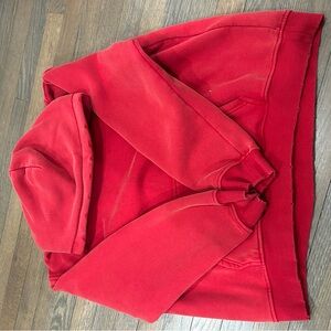 Red Distressed Hoodie